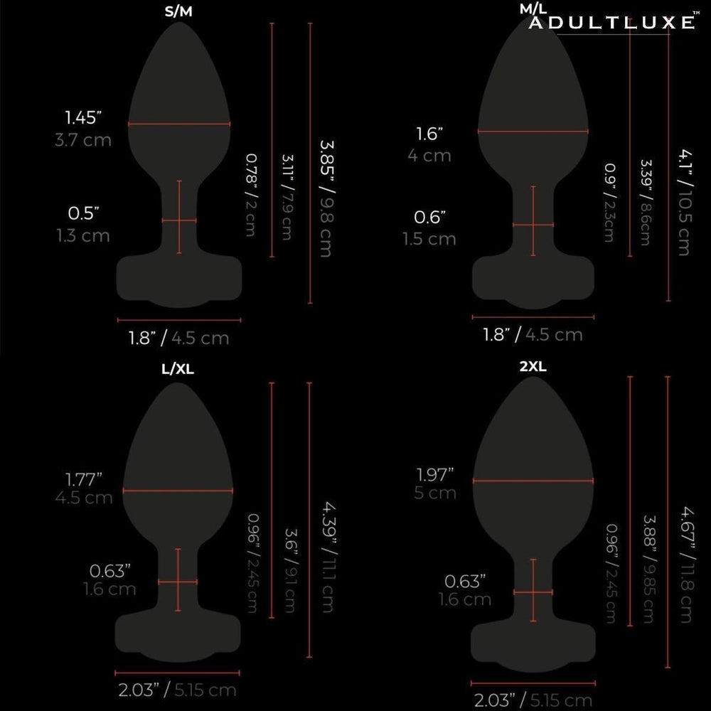 B-Vibe Vibrating Jewel Plug with Remote - AdultLuxe