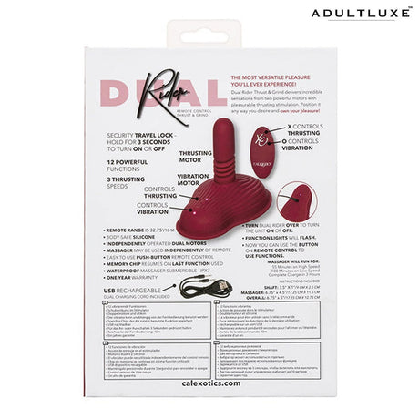 Dual Rider Remote Control Thrust And Grind - AdultLuxe