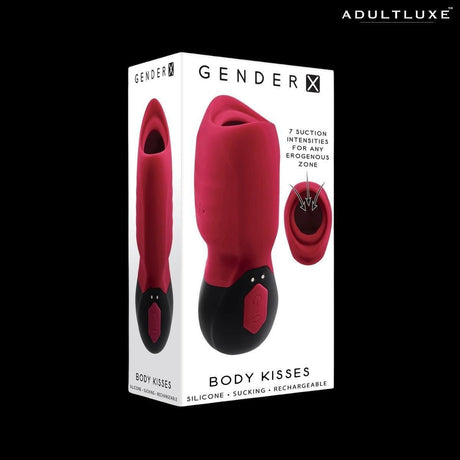 Gender X Body Kisses Vibrating Suction Massager - AdultLuxe