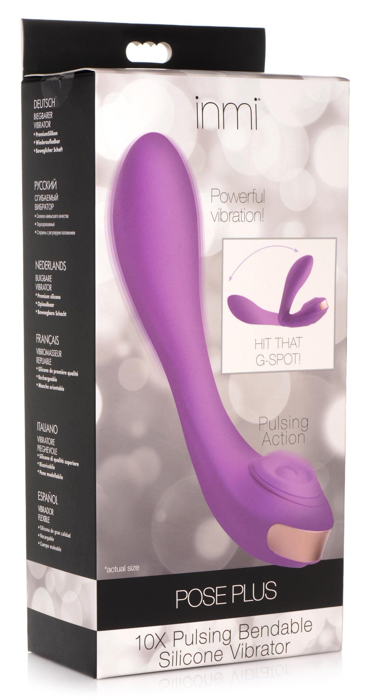 Inmi 10x Pose Plus Bendable Pulsing Vibe - AdultLuxe
