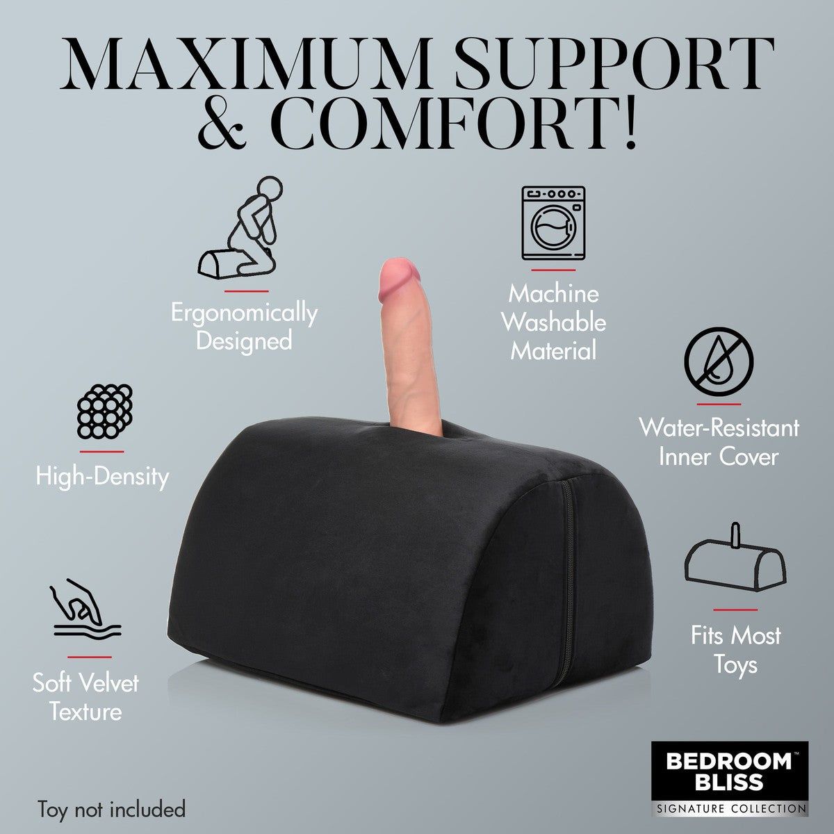 Love Toy Cushion with Dildo Hole - AdultLuxe