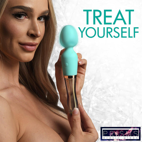 Prisms 10x Dual Ended Silicone & Glass Wand - AdultLuxe