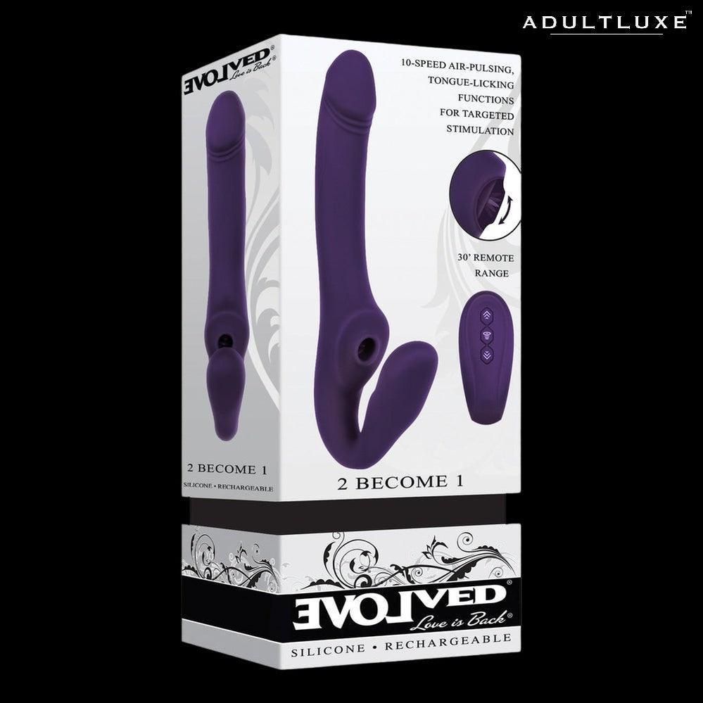 Strapless Dildo with Air Suction and Remote - AdultLuxe