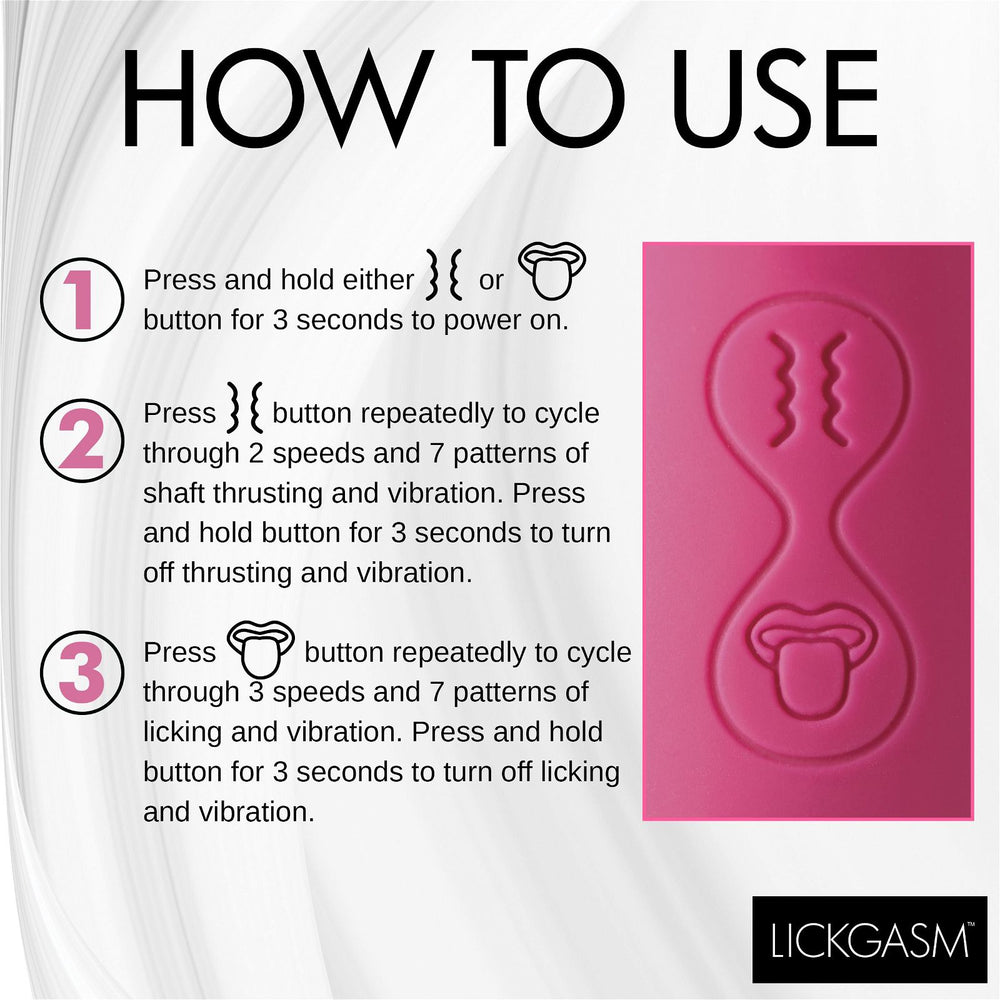 Tease And Please Thrusting And Licking Vibrator - AdultLuxe