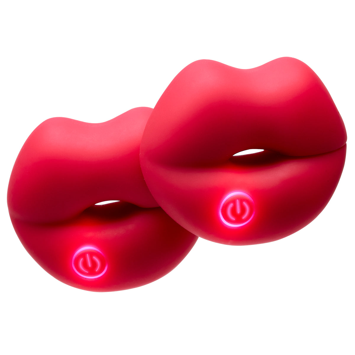Cloud 9 Naughty Nips Vibrating Nipple Clamps Red - AdultLuxe