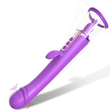 AdultLuxe Zenora 3 in 1 Suction + Vibrating + G-Spot Vibrator-Purple