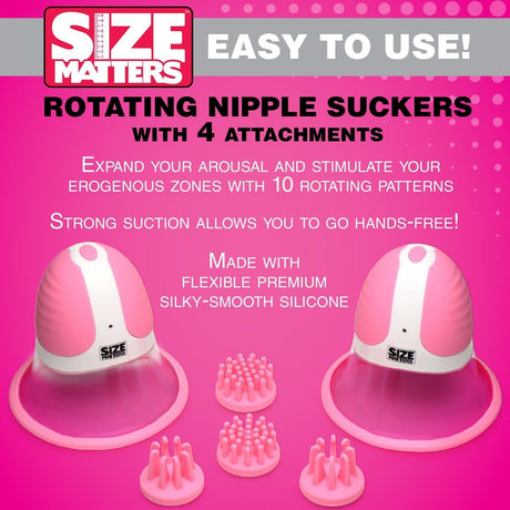 10x Rotating Nipple Suckers - AdultLuxe