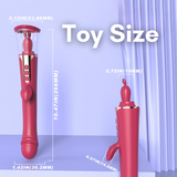 AdultLuxe Zenora 3 in 1 Suction + Vibrating + G-Spot Vibrator-Red