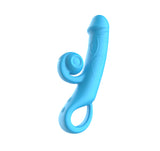 AdultLuxe Curler Vibrating Dildo-Blue