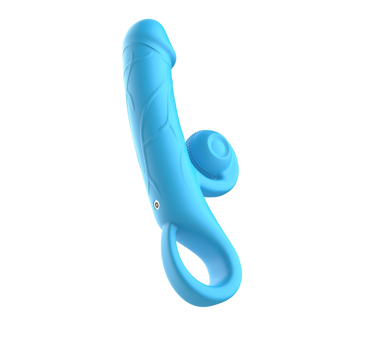 AdultLuxe Curler Vibrating Dildo Blue
