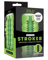 ZOLO Original Squeezable Vibrating Stroker - compressible textured stroker