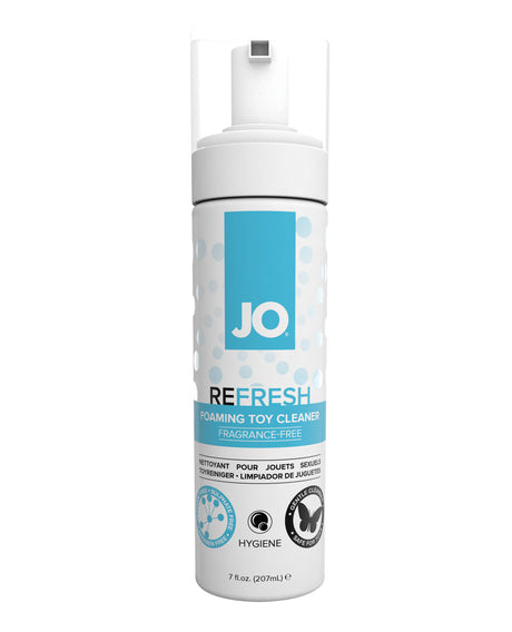 JO Refresh fragrance-free foaming toy cleaner, 7 oz bottle
