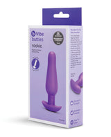 b-Vibe Rookie Beginners Starter Plug - black silicone finger-shaped butt plug with flared base
