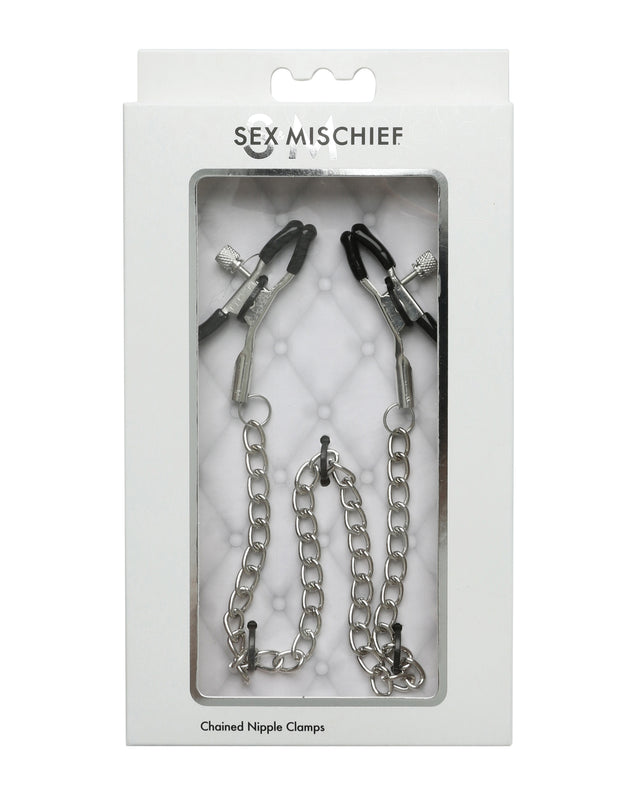 Sex & Mischief Chained Nipple Clamps - AdultLuxe