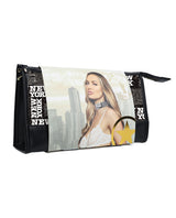 Shots Ouch City Collection Bondage Kit - New York black handbag with 8-piece bondage set