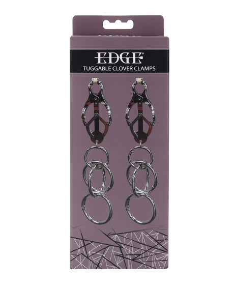 Edge Tuggable Clover Nipple Clamps - AdultLuxe