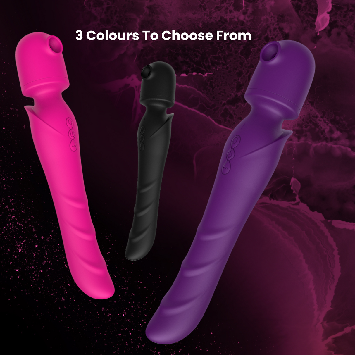 AdultLuxe Serenity Pulse  4 in 1 Wand with Clitoral Pulse, Air Suction & GSpot Stimulation Vibrator