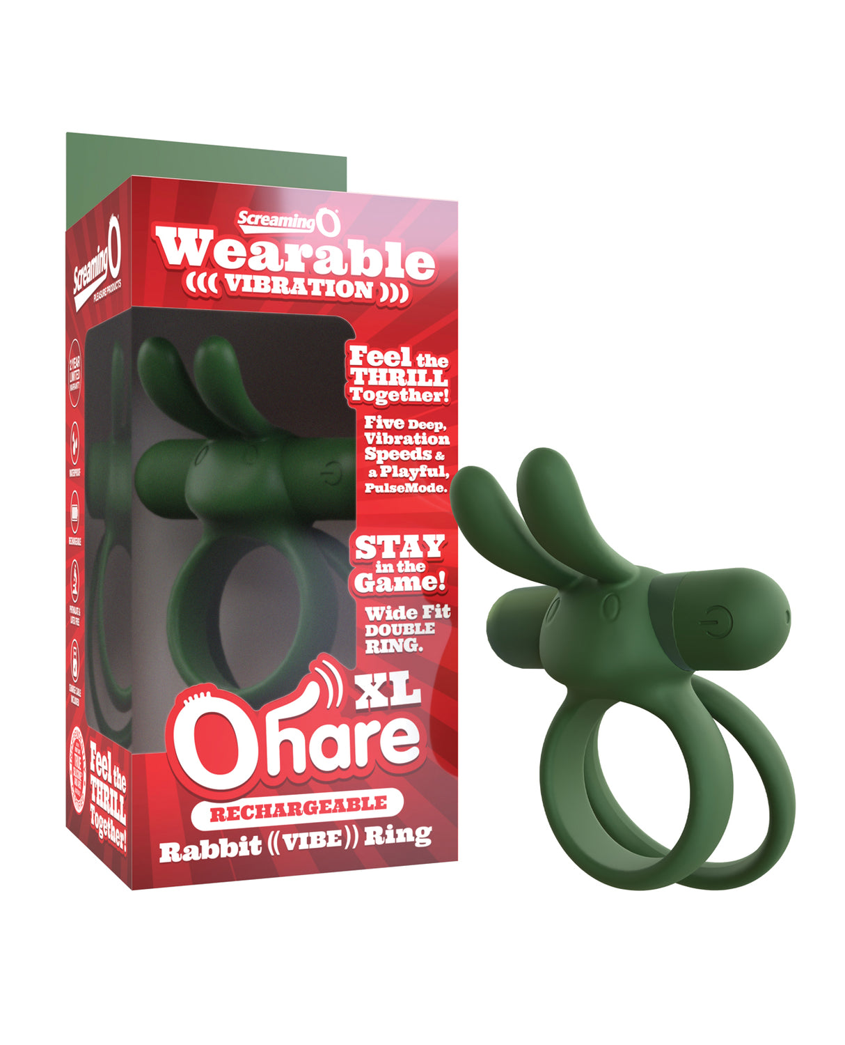 Screaming O Rechargeable Ohare XL Vibrating Cock Ring
