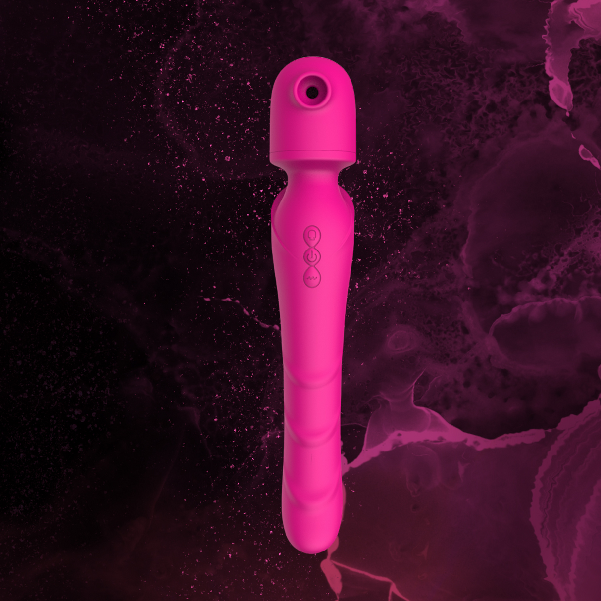 AdultLuxe Serenity Pulse  4 in 1 Wand with Clitoral Pulse, Air Suction & GSpot Stimulation Vibrator