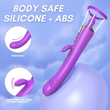 AdultLuxe Zenora 3 in 1 Suction + Vibrating + G-Spot Vibrator-Purple