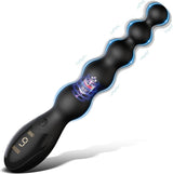 AdultLuxe LuxeFlex Vibrating Anal Beads with Digital Display