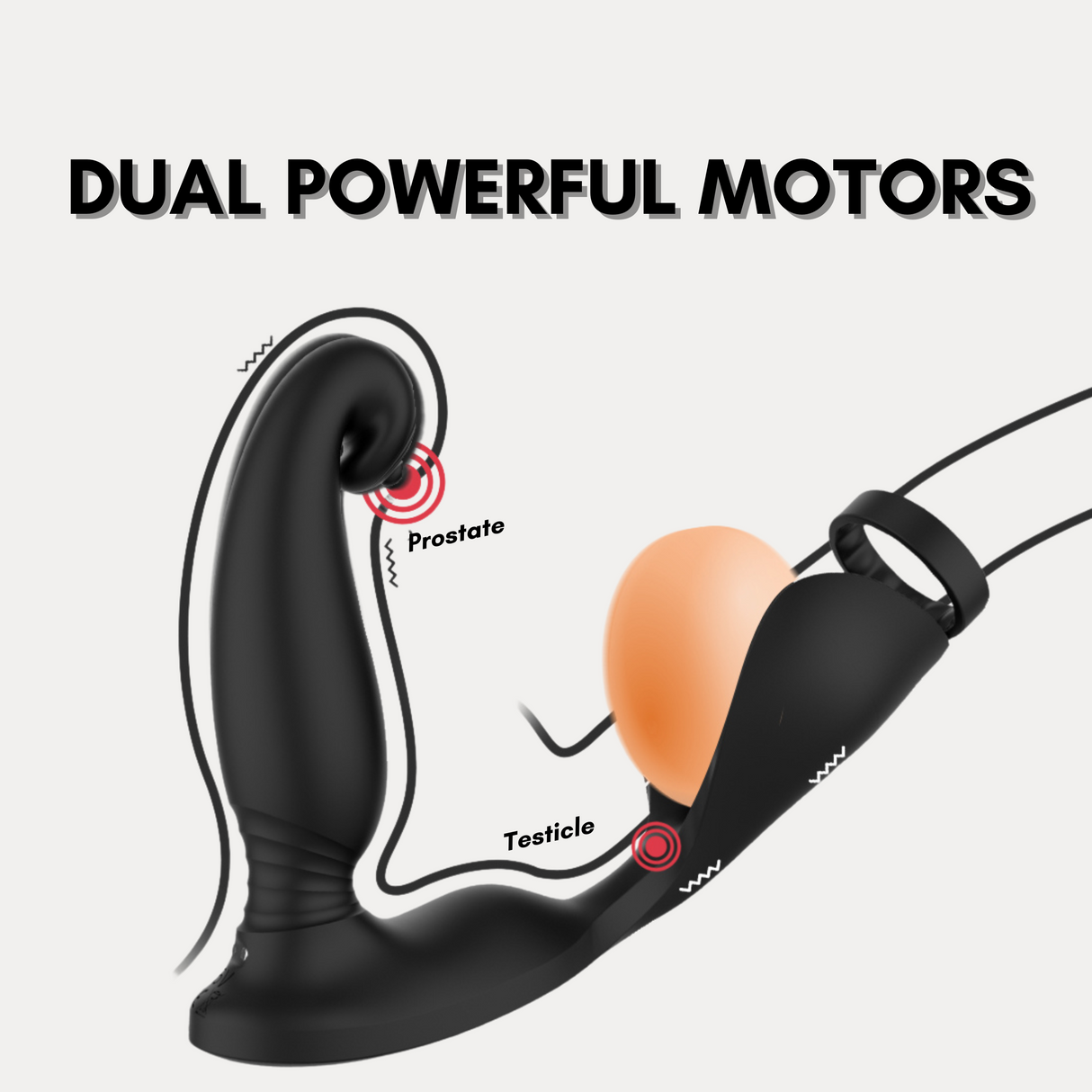 AdultLuxe Triple Targeter 3 in 1 Prostate Massager + Cock Ring with Remote