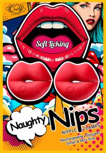 Cloud 9 Naughty Nips Vibrating Nipple Clamps Red - AdultLuxe