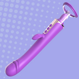 AdultLuxe Zenora 3 in 1 Suction + Vibrating + G-Spot Vibrator-Purple