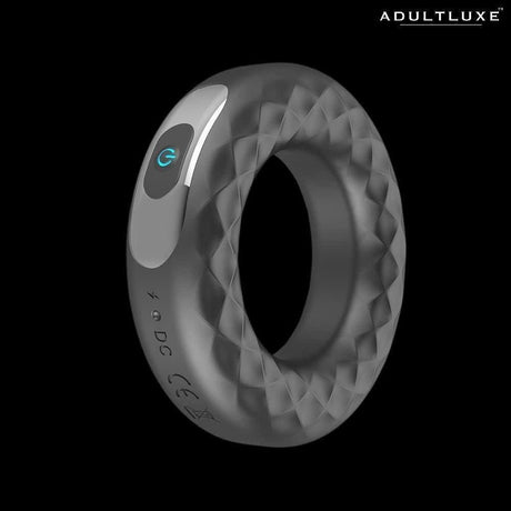 AdultLuxe 10 Mode Ejaculation Delay Rechargeable Vibrating Cock Ring - AdultLuxe
