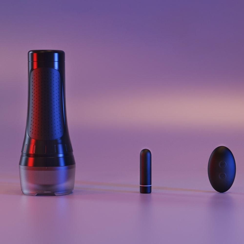 AdultLuxe Auto Vibrating Vagina Masturbator Stroker Remote Control - AdultLuxe