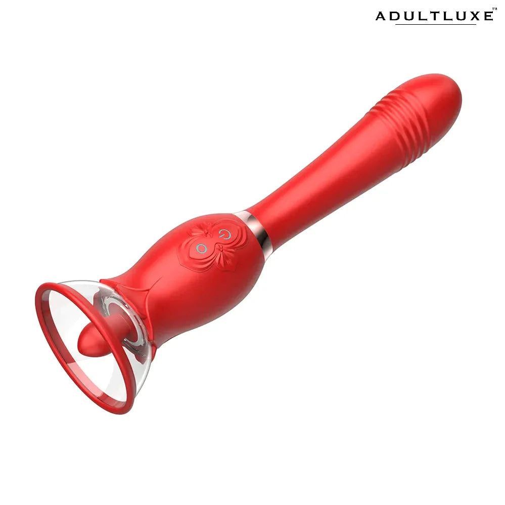AdultLuxe Rose Toy with Suction Pump & Thruster - AdultLuxe