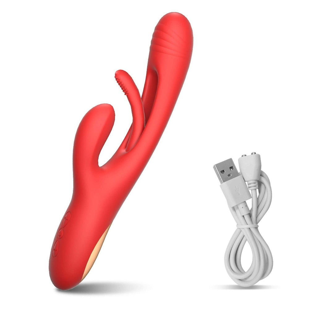 AdultLuxe Tapper-3 in 1 Clitoral & GSpot Vibrator with Tapping Function - AdultLuxe