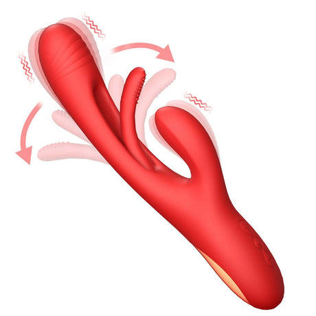 AdultLuxe Tapper-3 in 1 Clitoral & GSpot Vibrator with Tapping Function - AdultLuxe