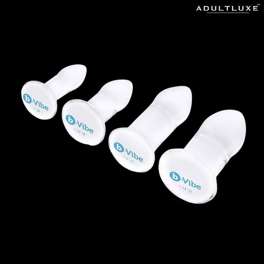 B-Vibe Glass Anal Dilators Set - AdultLuxe