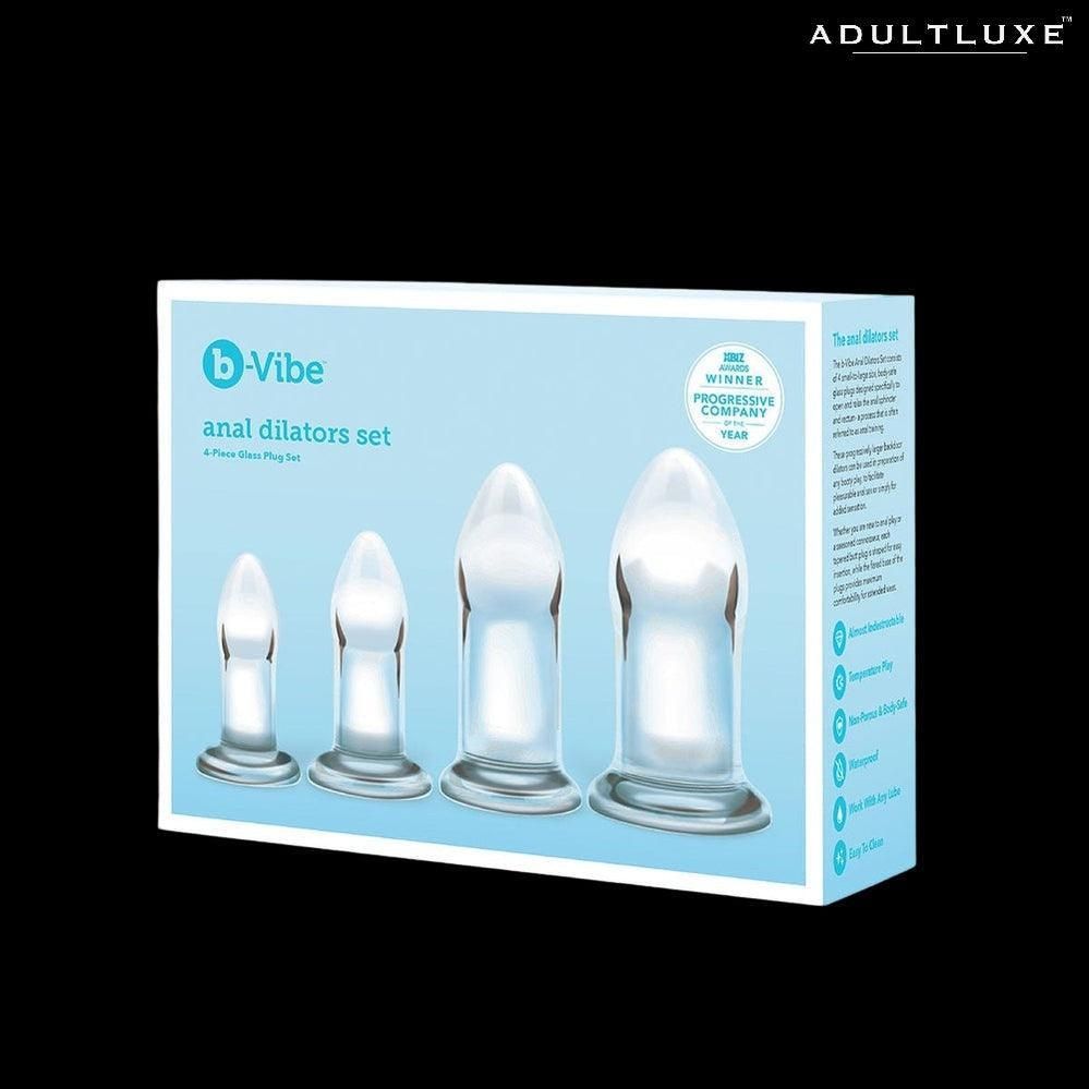 B-Vibe Glass Anal Dilators Set - AdultLuxe