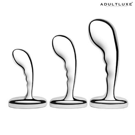 B-Vibe Stainless Steel P-Spot Training Set - AdultLuxe