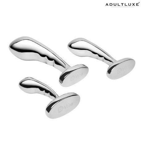 B-Vibe Stainless Steel P-Spot Training Set - AdultLuxe