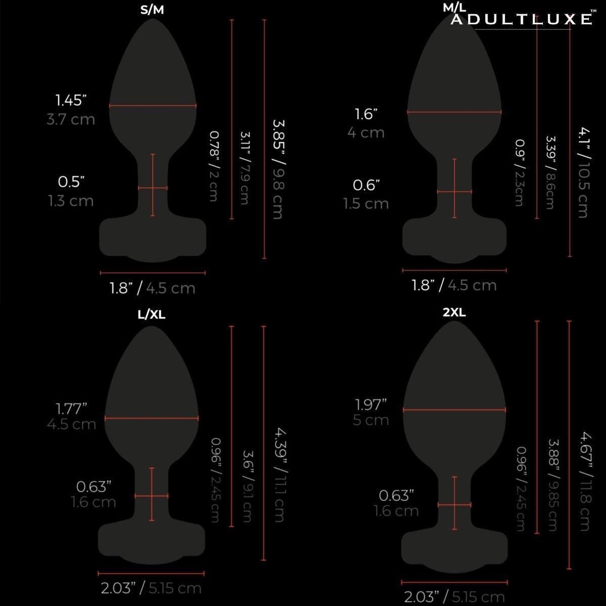 B-Vibe Vibrating Jewel Plug with Remote - AdultLuxe