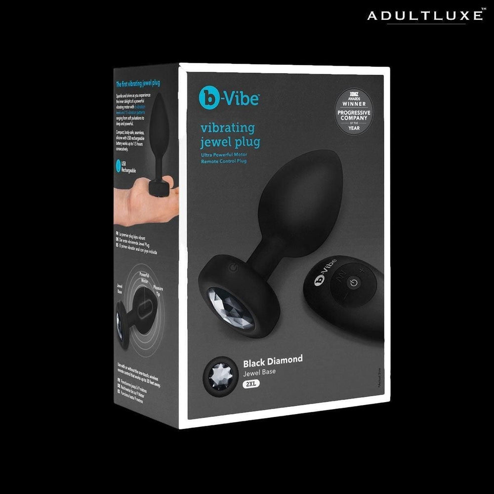 B-Vibe Vibrating Jewel Plug with Remote - AdultLuxe