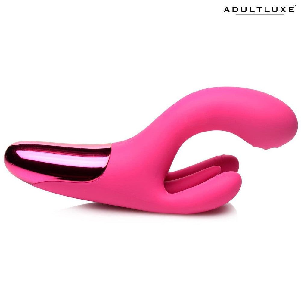 Bang! 10x Triple Rabbit Silicone Vibrator - AdultLuxe
