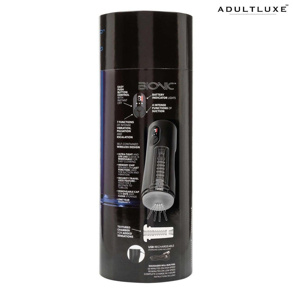 Bionic Sucking Blowjob and Vibrating Masturbator - AdultLuxe