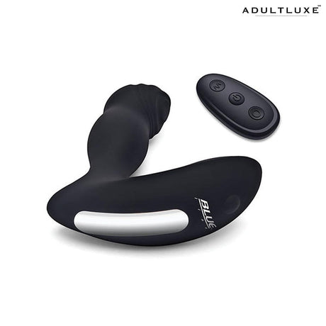 Blue Line Vibrating Prostate Thumper with Remote - AdultLuxe