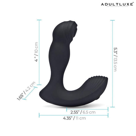 Blue Line Vibrating Prostate Thumper with Remote - AdultLuxe