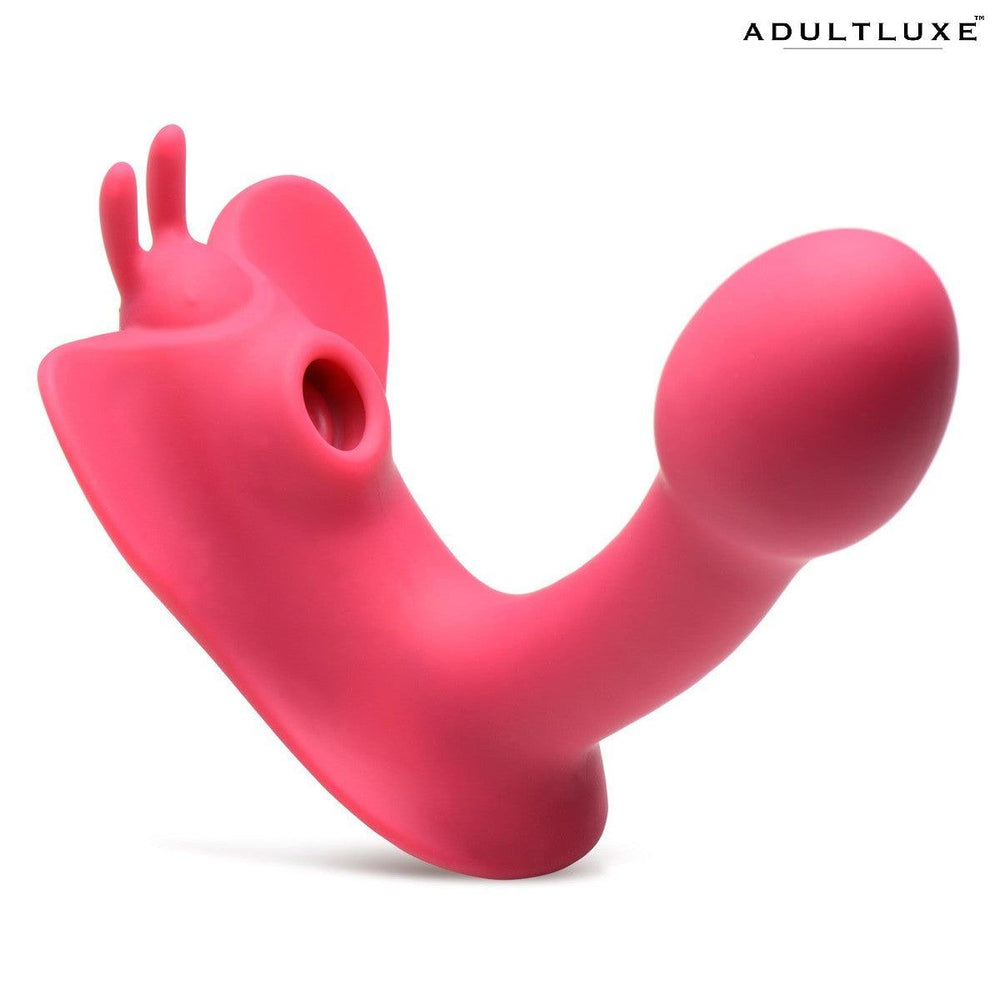 Butterfly Tease 10x Clitoral Suction Silicone Stimulator - AdultLuxe