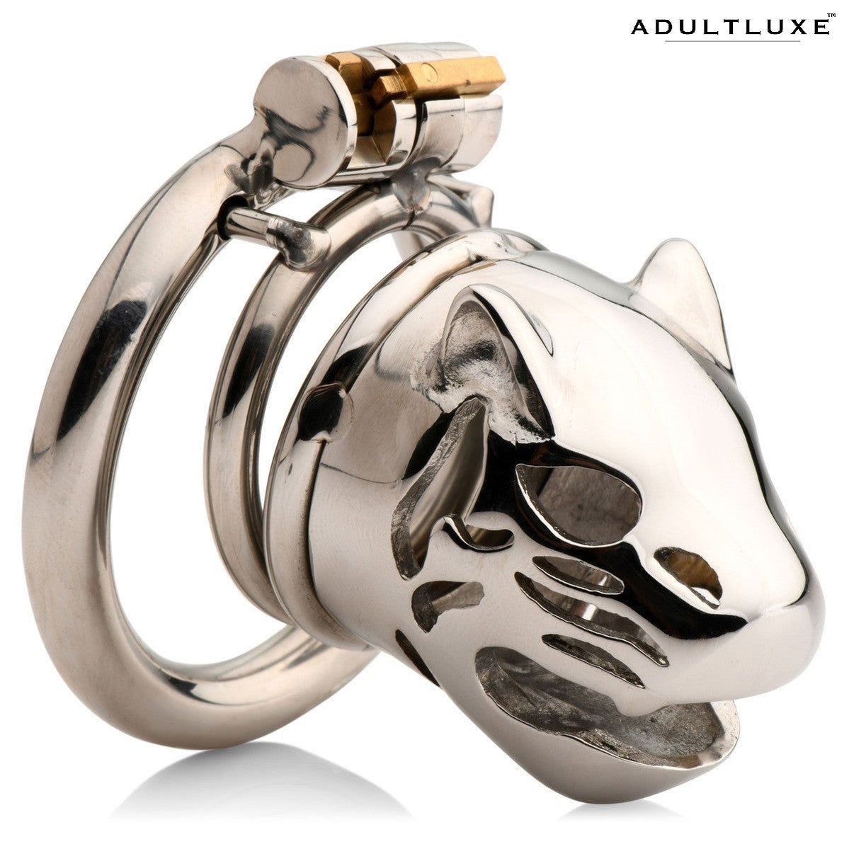 Caged Cougar Locking Chastity Cage - AdultLuxe