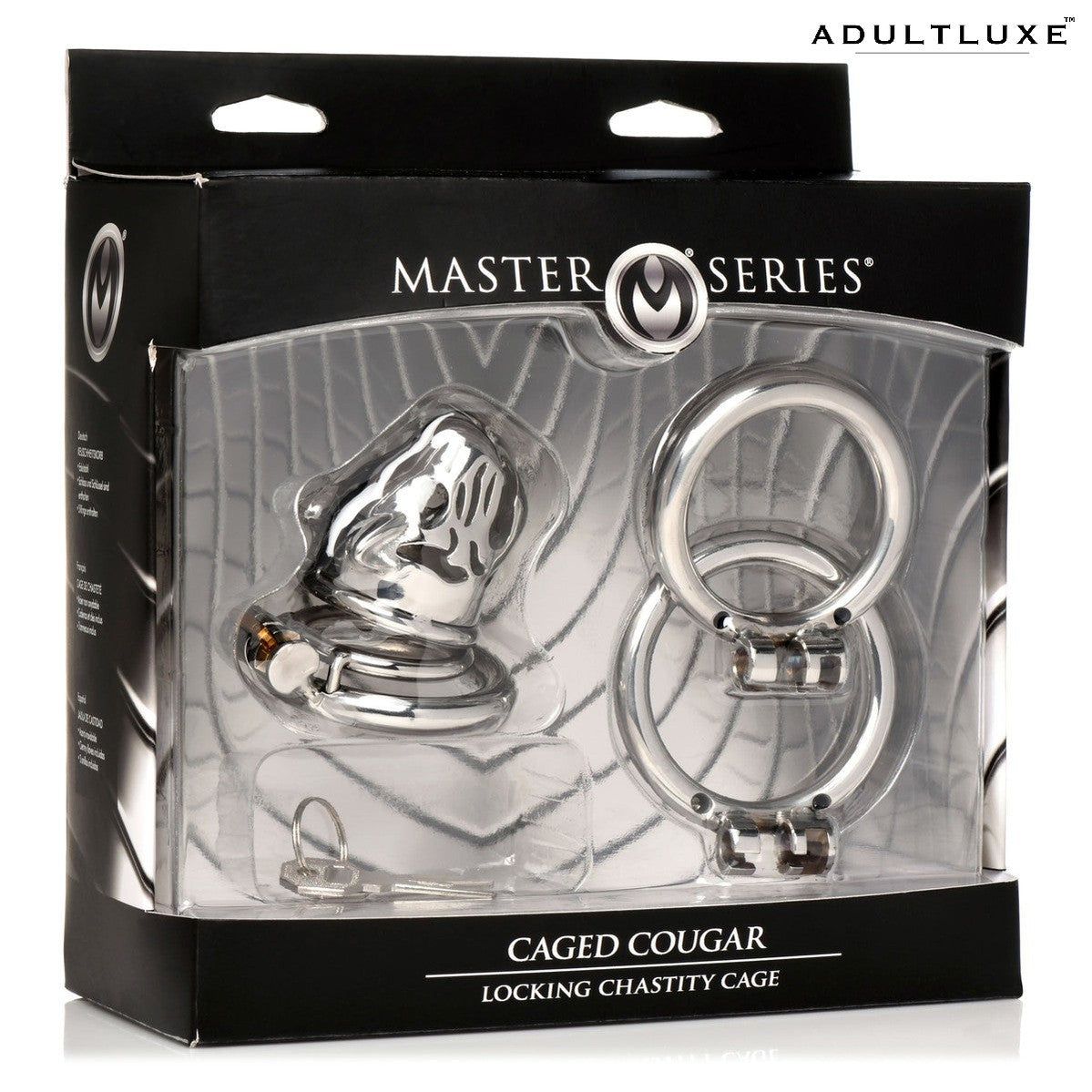 Caged Cougar Locking Chastity Cage - AdultLuxe