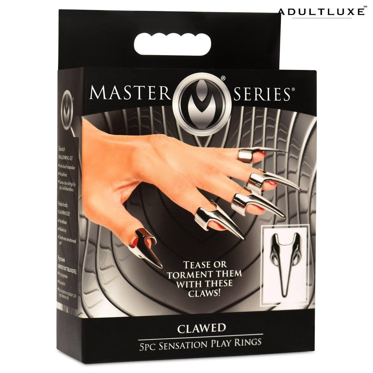 Clawed 5pc Sensation Play Rings Talons - AdultLuxe