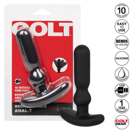 Colt Rechargeable Anal-T Vibrating Butt Plug - AdultLuxe