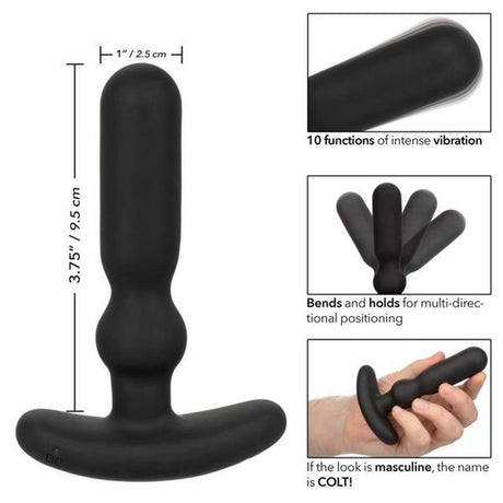 Colt Rechargeable Anal-T Vibrating Butt Plug - AdultLuxe