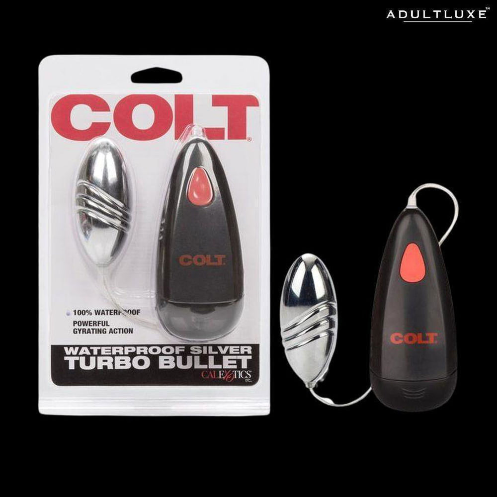 Colt Silver Turbo Waterproof Bullet Vibrator - AdultLuxe